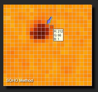 SOHO Continuum zoomed to 1600x